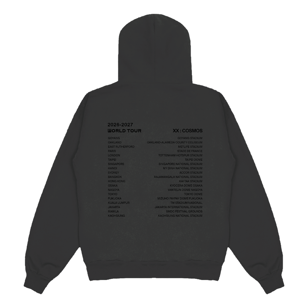 [COSMOS] BIGBANG ROUTING HOODIE_WASHED BLACK