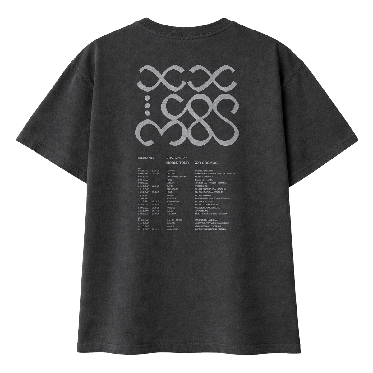 [COSMOS] BIGBANG TOUR T-SHIRT_WASHED BLACK